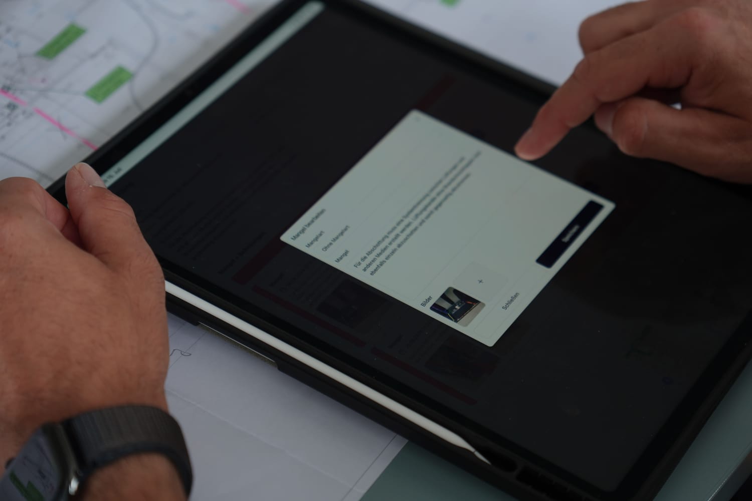 WAPP auf dem Tablet im Einsatz